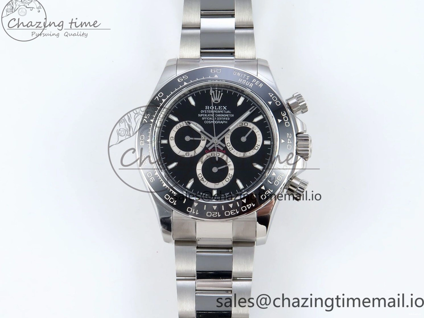 SH4131 QF on Black Edition Strap 126500 SS Daytona Bracelet 1:1 Best V5 Dial 0302